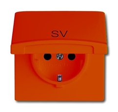 Розетка SCHUKO, 20 EUGKB-14-101, c контрольным СД, с крышкой SV, Allwetter44, IP44, оранжевая, 16А, 250В. | 2064-0-0297 | 2CKA002064A0297 | ABB