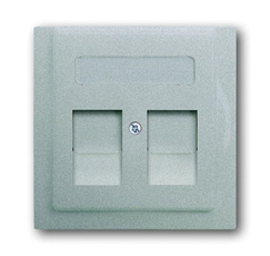 Плата центральная (накладка) для коммуникационных розеток с суппортами , серия impuls, цвет серебристый металлик | 1753-0-0082 | 2CKA001753A0082 | AB