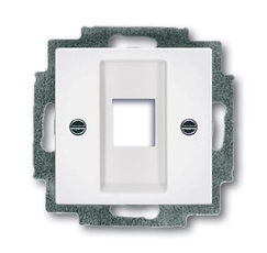 Накладкадля 1-го разъёма Modular Jack(арт.0210, 0211 и 0219),серия Busch-Duro 2000 SI,цвет сл. кость | 1753-0-3825 | 2CKA001753A3825 | ABB