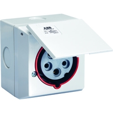 Розетка для монтажа на поверхность CUED416-6+RD, 3P+N+E, 16А, IP44, 6ч | 2CMA178696R1000 | ABB