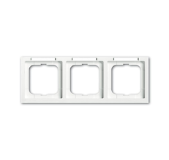 Рамка 3-постовая, с полем для надписи и шильдиком, горизонтальная, серия future linear, цвет davos/альп. белый | 1754-0-4369 | 2CKA001754A4369 | ABB