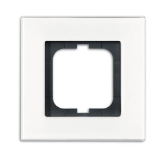 Рамка 1-постовая, серия carat, белое стекло (v.2012) | 1754-0-4442 | 2CKA001754A4442 | ABB