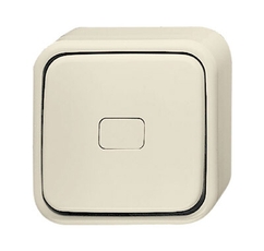 Переключатель 1-клавишный, с подсветкой, для открытого монтажа, серия Busch-Duro 2000 AP, цвет слоновая кость | 1042-0-0662 | 2CKA001042A0662 | ABB
