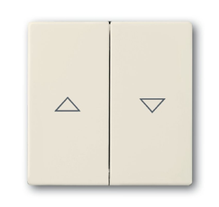 Клавиша для мех. выкл. жалюзи 2000/4 U и 2020/4 US, с маркировкой, серия solo/future, цвет savanne/слоновая кость | 1751-0-2748 | 2CKA001751A2748 | A