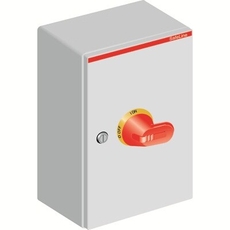 Рубильник в боксе OTL125BA3U до 125А(АС23А) 3х-полюсный, желто-красная ручка, нет фланца | 1SCA022563R0330 | ABB