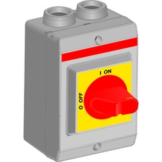 Рубильник в боксе OTP16KA3M1 до 16А 3х-полюсный, красно-желтая р учка, резьба 4xM20 | 1SCA022401R0330 | ABB