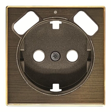 Накладка для розетки SCHUKO с 2хUSB ЗУ, арт.8188.3, серия SKY, цвет античная латунь | 2CLA858830A1201 | ABB
