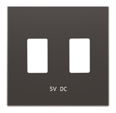Накладка для механизма 2хUSB зарядного устройства, серия SKY, цвет чёрный бархат | 2CLA858530A1501 | ABB