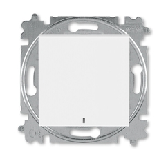 ABB Levit Белый / ледяной Выключатель кнопочный 1-кл. с подсветкой | 3559H-A91447 01W | 2CHH599147A6001 | ABB