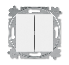 ABB Levit Белый / белый Выключатель 2-кл. | 3559H-A05445 03W | 2CHH590545A6003 | ABB