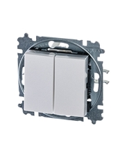 ABB Levit Жемчуг / ледяной Выключатель 2-кл. | 3559H-A05445 68W | 2CHH590545A6068 | ABB