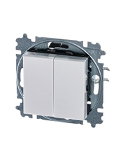 ABB Levit Жемчуг / ледяной Переключатель 2-кл. | 3559H-A52445 68W | 2CHH595245A6068 | ABB