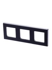 ABB Levit Антрацит / дымчатый чёрный Рамка 3-ая | 3901H-A05030 63W | 2CHH015030A6063 | ABB