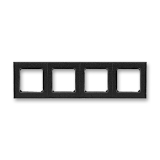 ABB Levit Антрацит / дымчатый чёрный Рамка 4-ая | 3901H-A05040 63W | 2CHH015040A6063 | ABB