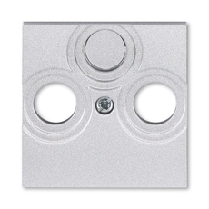 ABB Levit Серебро / дымчатый чёрный Накладка для розеток TV-R / TV-R-SAT Серебро | 5011H-A00300 70 | 2CHH080300A4070 | ABB