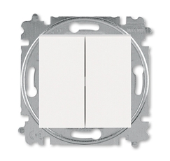 ABB Levit Жемчуг / ледяной Выключатель кнопочный 2-кл. | 3559H-A87445 68W | 2CHH598745A6068 | ABB