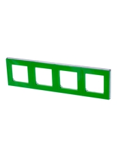 ABB Levit Зелёный / дымчатый чёрный Рамка 4-ая | 3901H-A05040 67W | 2CHH015040A6067 | ABB
