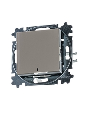 ABB Levit Кофе макиато / белый Переключатель 1-кл. с подсветкой ориентационная | 3559H-A06446 18W | 2CHH590646A6018 | ABB