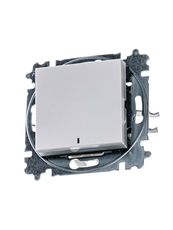 ABB Levit Жемчуг / ледяной Выключатель 1-кл. с подсветкой | 3559H-A01446 68W | 2CHH590146A6068 | ABB