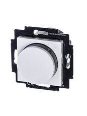 ABB Levit Белый / дымчатый чёрный Светорегулятор поворотно-нажимной 60-600 Вт R | 3294H-A02247 62W | 2CHH942247A6062 | ABB