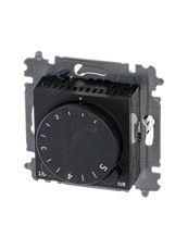 ABB Levit Антрацит / дымчатый чёрный Терморегулятор с поворотной ручкой 16А | 3292H-A00003 63W | 2CHH920003A6063 | ABB