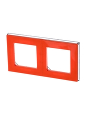 ABB Levit Оранжевый / дымчатый чёрный Рамка 2-ая | 3901H-A05020 66W | 2CHH015020A6066 | ABB