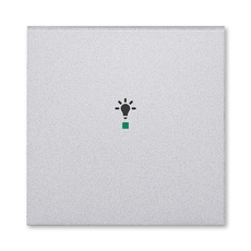 ABB Levit Серебро Клавиша 1-ая с символом освещения free@home | 6220H-A01001 70 | 2CHH621001A4070 | ABB