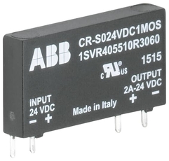 Оптопара CR-S024VDC1MOS (вход: 24В DC, выход: 2A; 24В DC) для монтажа в цоколь CR-S | 1SVR405510R3060 | ABB