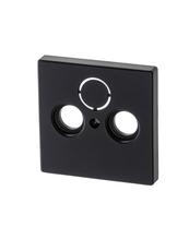 Накладка (центральная плата) для TV-R-SAT розетки, серия solo/future, цвет чёрный бархат | 1724-0-4298 | 2CKA001724A4298 | ABB