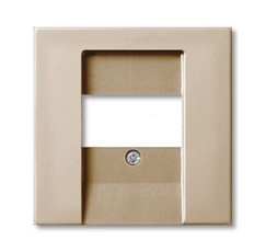 ABB Basic 55 Шампань Накладка аудиорозетки и ТЛФ/комп ТАЕ розеток | 1724-0-4312 | 2CKA001724A4312 | ABB