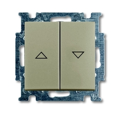 ABB Basic 55 Шампань Выключатель жалюзийный кнопочный | 1413-0-1094 | 2CKA001413A1094 | ABB