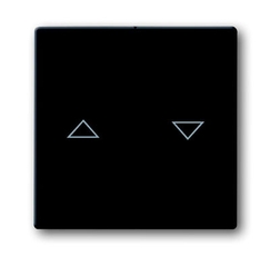 Клавиша для механизма выключателя жалюзи 2000/4 U и 2020/4 US, с маркировкой, серия solo/future, цвет антрацит | 1751-0-2934 | 2CKA001751A2934 | ABB