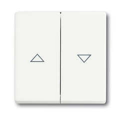 Клавиша для механизма выкл. жалюзи 2000/4 U и 2020/4 US, с маркировкой, серия solo/future, цвет белый бархат | 1751-0-3022 | 2CKA001751A3022 | ABB