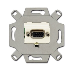 Механизм VGA-розетки/разъёма, D-type, Full HD, 15 полюсов, цвет слоновая кость | 0230-0-0424 | 2CKA000230A0424 | ABB