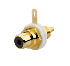 Разъём RCA/CINCH (колокольчик/тюльпан), диапазон от 20 Гц до 20 кГц, цвет чёрный | 0230-0-0452 | 2CKA000230A0452 | ABB