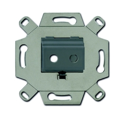 Адаптор/суппорт для TRS-разъёмов, mini-jack 3.5 мм, аудио, цвет серый | 0230-0-0460 | 2CKA000230A0460 | ABB