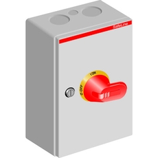 Выключатель нагрузки в металлическом боксе OTL63BA3M 63А желтокрасная рукоятка | 1SCA022562R6570 | ABB