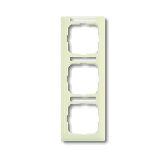 Рамка 3-постовая, вертикальная, с полем для надписи, серия Busch-Duro 2000 SI linear, цвет слоновая кость | 1754-0-4096 | 2CKA001754A4096 | ABB