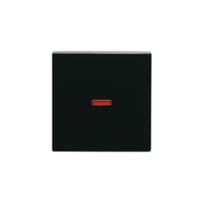 Клавиша для 1-клавишных выключателей/переключателей/кнопок, красная линза, Impressivo, антрацит | 1789-81 | 2TKA000557G1 | ABB