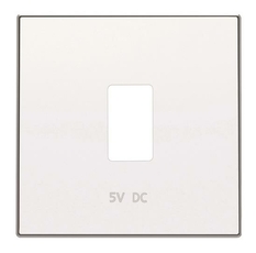 Накладка 1хUSB ЗУ,SKY,ал.бел. | 2CLA858520A1101 | ABB