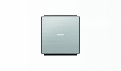 Клавиша для 1-клавишных выключателей/переключателей/кнопок с линзой подсветки, серия SKY, цвет нержавеющая сталь|2CLA850130A1401| ABB