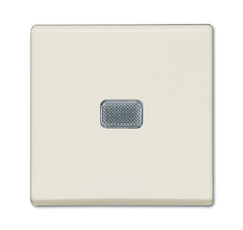 ABB Basic 55 Шале (белый) Выключатель 1-клавишный с подсветкой | 1012-0-2185 | 2CKA001012A2185 | ABB