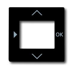 Плата центральная (накладка) для таймера 6455, 6456, серия solo/future, цвет антрацит | 6430-0-0303 | 2CKA006430A0303 | ABB