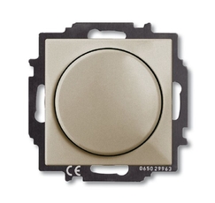 ABB Basic 55 Шампань Светорегулятор поворотно-нажимной 60-400 Вт для л/н | 6515-0-0845 | 2CKA006515A0845 | ABB