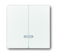 Клавиша для 2-канального светорегулятора 6565 U, серия solo/future, цвет davos/альпийский белый | 6599-0-2908 | 2CKA006599A2908 | ABB
