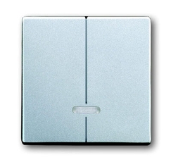 Клавиша для 2-канального светорегулятора 6565 U, серия solo/future, цвет серебристо-алюминиевый | 6599-0-2914 | 2CKA006599A2914 | ABB
