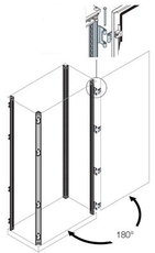 Стойки каркаса шкафа с петлями 180гр. H=2200 | EV0122 | ABB