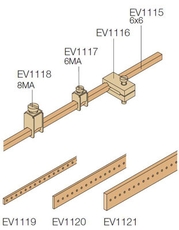 Крепление кабеля d4-35мм2 на шину EV1115 (100шт) | EV1118 | ABB