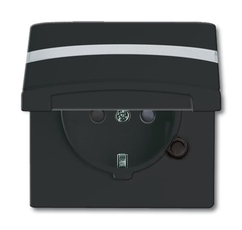 Розетка SCHUKO, 20 EUGKBN-35-101, с крышкой, с защитными шторками, Allwetter44, IP44, черный/антрацит, 16А, 250В. | 2064-0-0302 | 2CKA002064A0302 | A