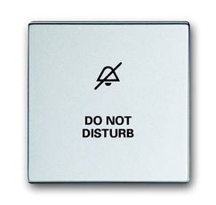 Клавиша для мех. 1-кл.выкл./перекл./кнопки, с символом НЕ БЕСПОКОИТЬ, серия solo/future, цвет серебр.-алюм. | 1751-0-3001 | 2CKA001751A3001 | ABB